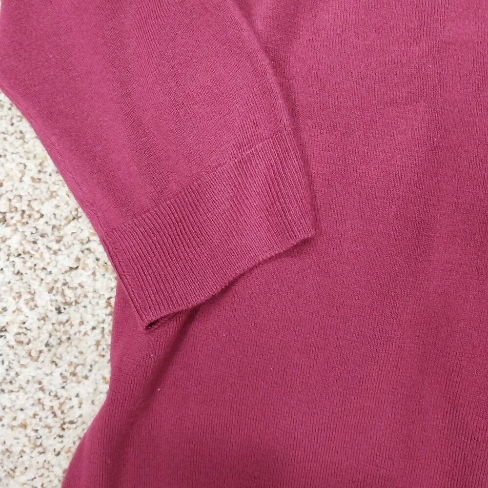 3434 Size Large Upcycled New York and Co. Two Toned Sweater - Picture 3 of 6